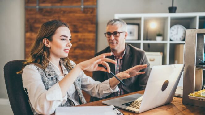 Woman who is becoming a better leader through coaching