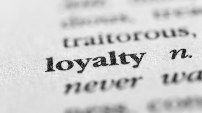 Loyalty in the dictonary