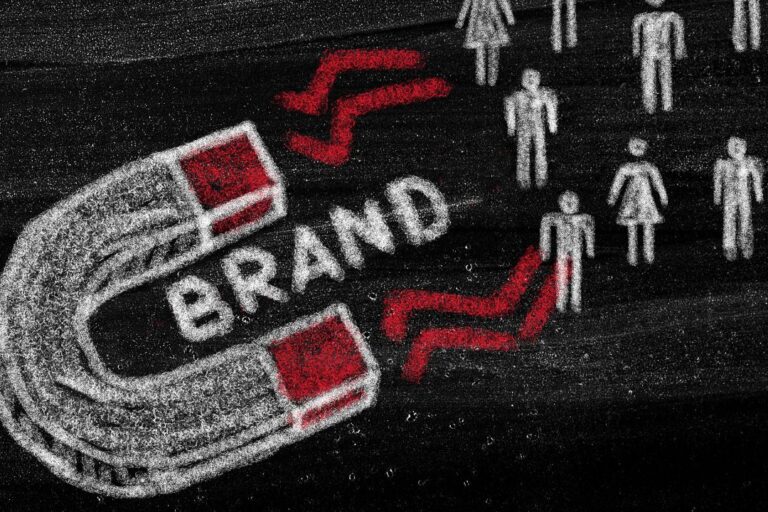 Brand, big magnet attracting customers