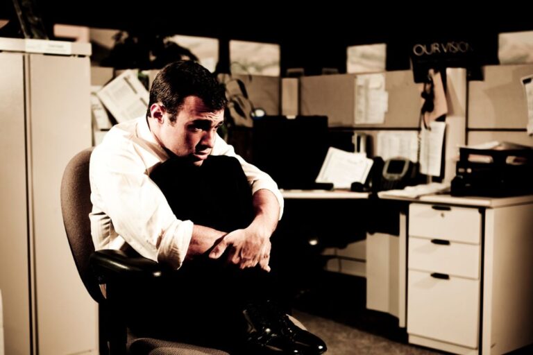 man riddled with insecurities