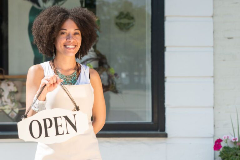 African American Woman Opening a Small business