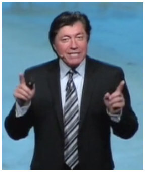 Ross Shafer delivering a keynote topic as a motivational speaker